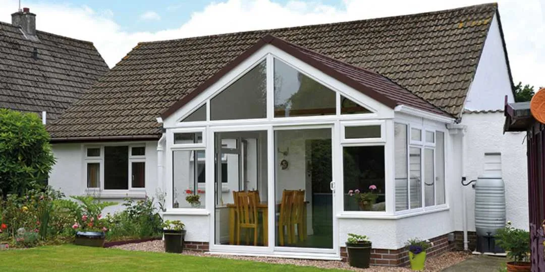 Modern Conservatories Devon - Conservatory with Gable & Tiled Roof - Crownhill Conservatories Plymouth