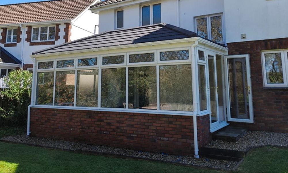 End of Year Round-up 2025 - Tiled Roof Conservatory with White Frames - Crownhill Conservatories Ltd