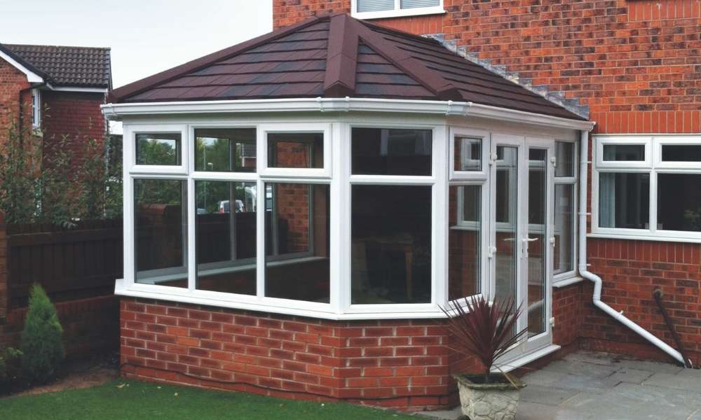 Guardian Warm Roof Plymouth - Red Brick Conservatory - Crownhill Conservatories Ltd
