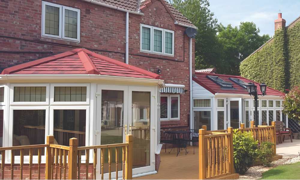 Conservatories in Torpoint - Guardian Warm Roof with Pitched Roof Windows - Crownhill Conservatories Ltd