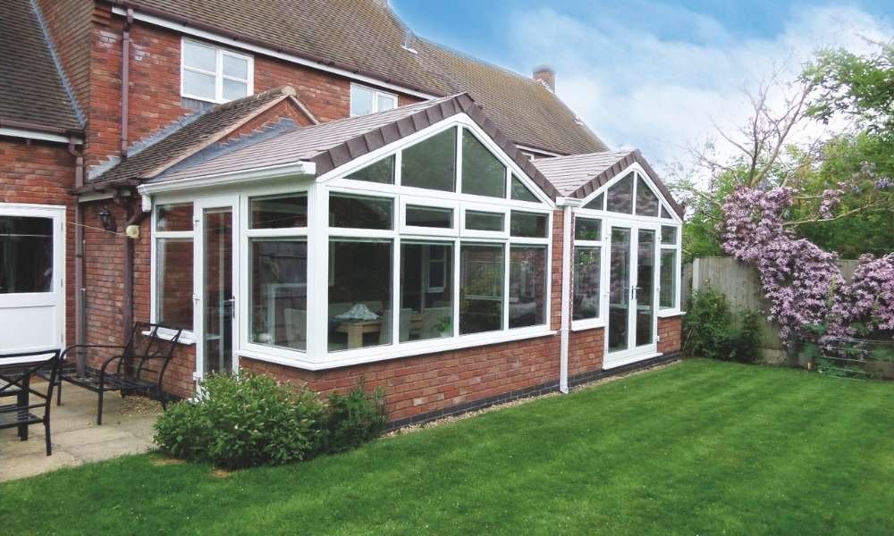Conservatory Options Plymouth - White Frame Brick - Crownhill Conservatories Ltd