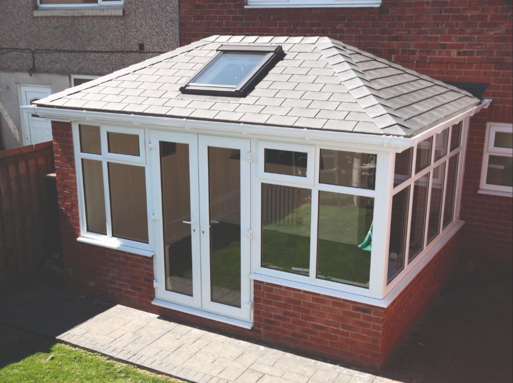 Gallery – Double Hipped Small Red Brick Conservatory – Crownhill Conservatories Ltd Gallery - Double Hipped Small Red Brick Conservatory - Crownhill Conservatories Ltd