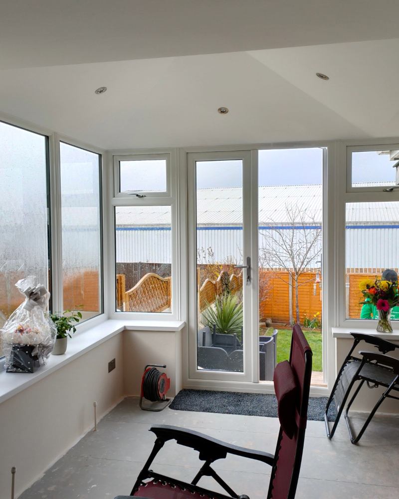 Gallery – Double Hipped White Interior – Crownhill Conservatories Ltd Gallery - Double Hipped White Interior - Crownhill Conservatories Ltd