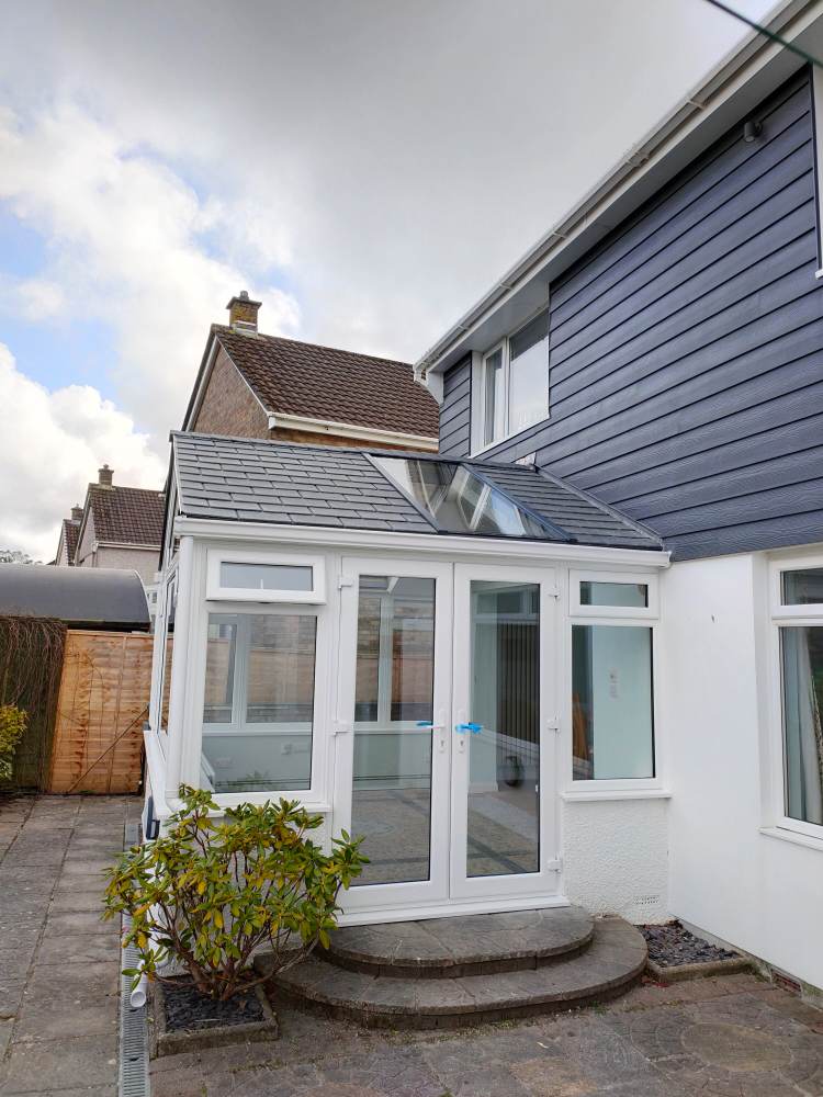 Gallery – Gable End White & Black Conservatory – Crownhill Conservatories Ltd Gallery - Gable End White & Black Conservatory - Crownhill Conservatories Ltd